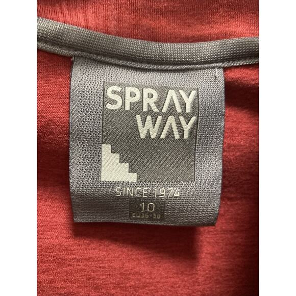 Sprayway Rissa Half-Zip Women Size 10 Red Carnival Long Sleeve Base Layer - Picture 5 of 8